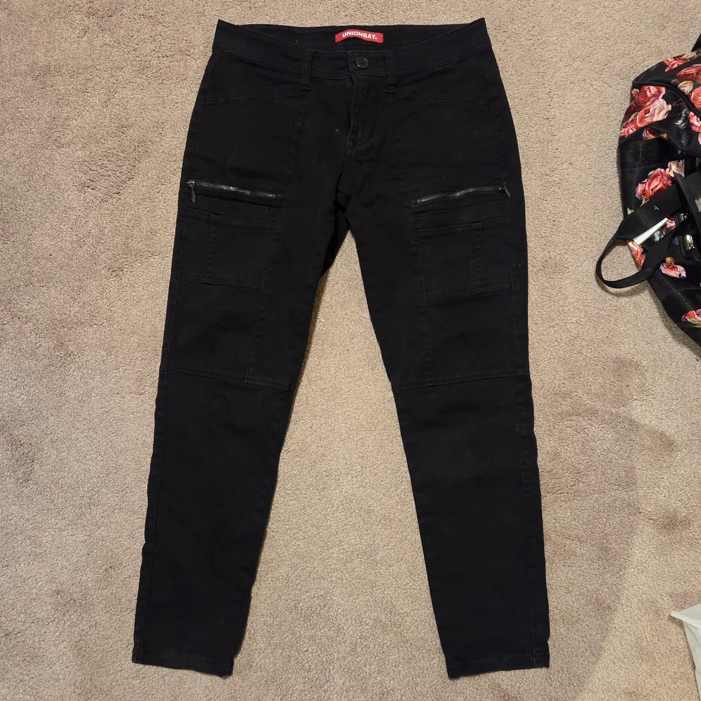 UNIONBAY Black Utility Pants - Picture 1 of 2